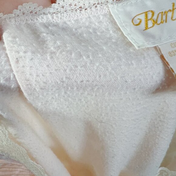 Vintage Barbizon Pink Satin Nightgown Lace Trim Bow Coquette 1980s Size M - Picture 10 of 10